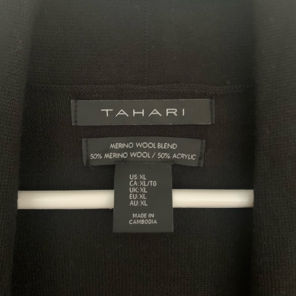 Sleeveless duster cardigan